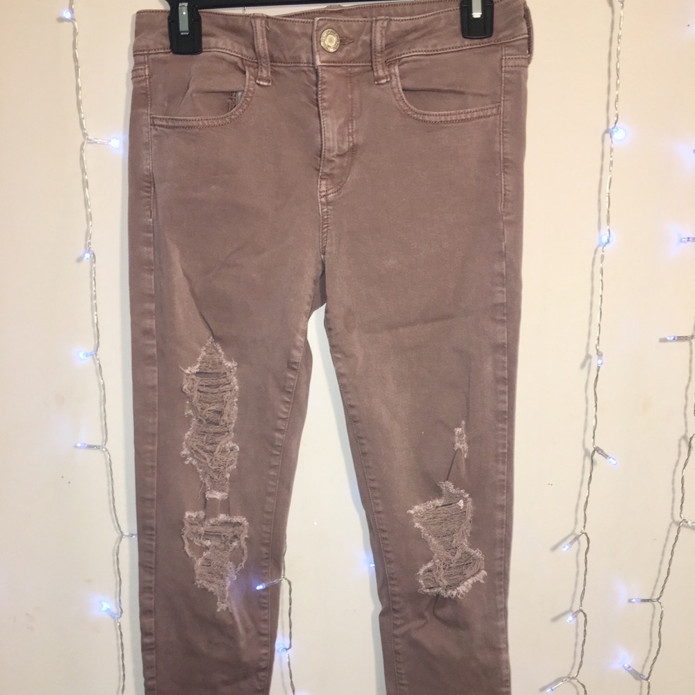 American Eagle Blush Jeggings